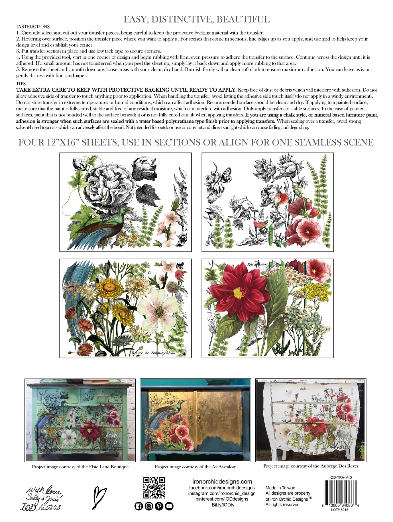 IOD Decor Transfer - Midnight Garden