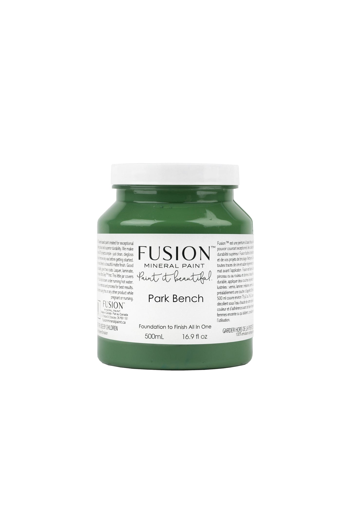Fusion Mineral Paint Park Bench
