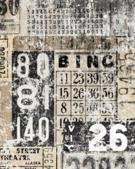 Roycycled Decoupage Paper - Grunge Numbers