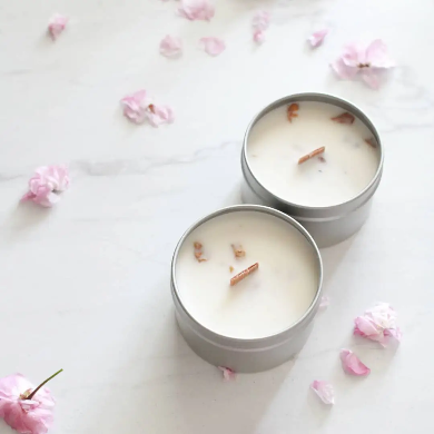 The 6th Scent Candle Rose Petal Soy Candle