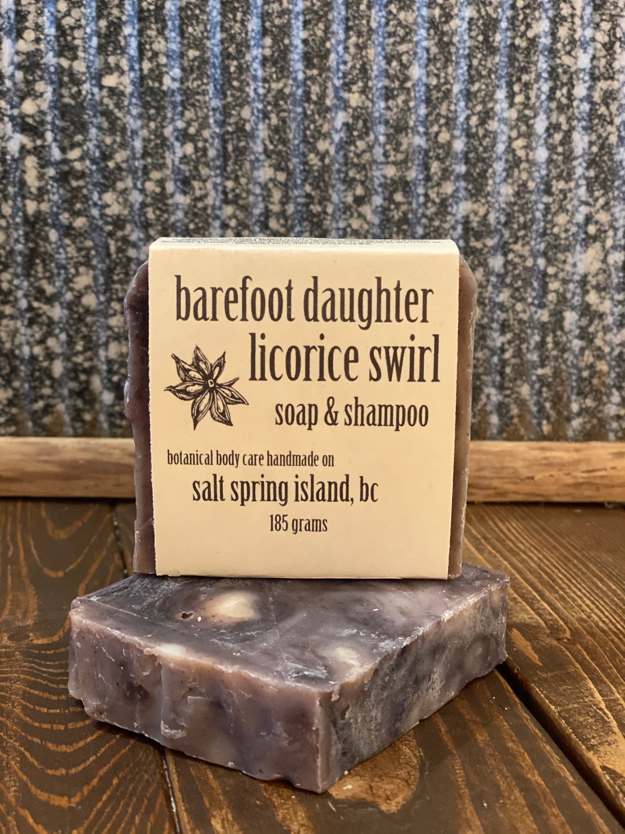 Barefoot Daughter Soap & Shampoo Bar - Licorice Swirl